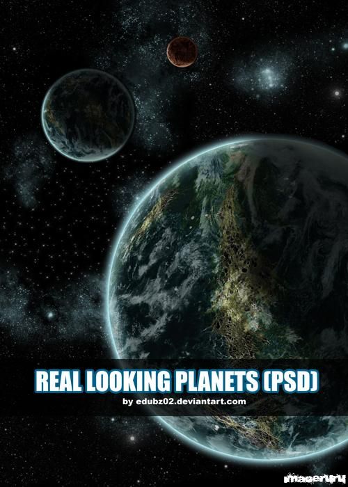 Планеты в PSD формате