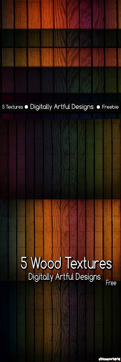 Пять деревянных текстур