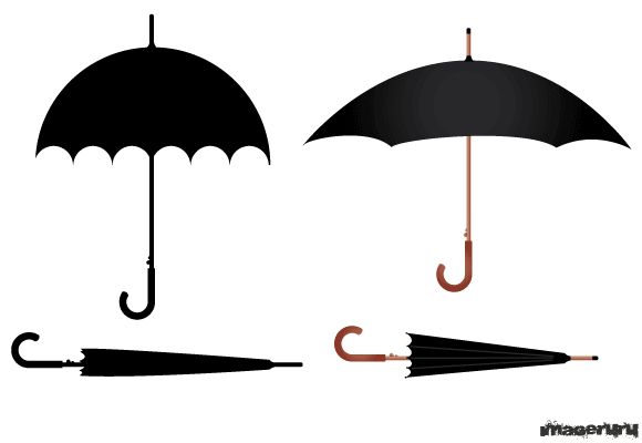 Зонт в векторе