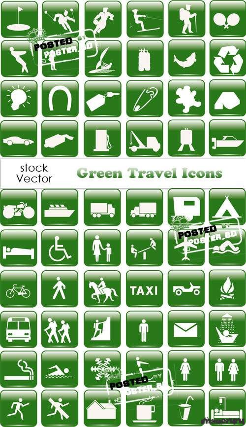 Зелёные векторные иконки