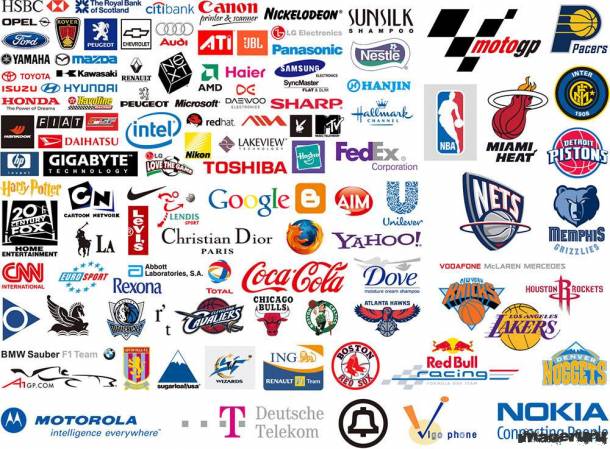 Логотипы известных мировых брендов