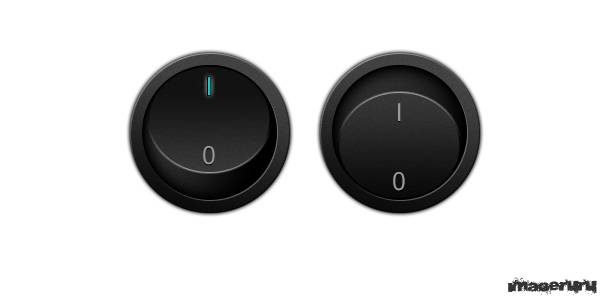 Круглые трехмерные кнопки